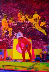 Siklus for the balance by Zico Albaiquni contemporary artwork painting works on paper