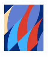 Large Fragment by Bridget Riley contemporary artwork print