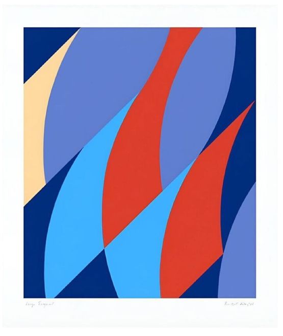 Large Fragment by Bridget Riley contemporary artwork Print