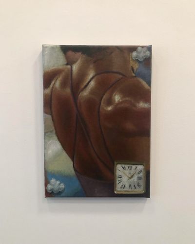 Issy Woods Textured Paintings Evoke Uncanny Aesthetics at Michael Werner