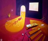 The day we stand together by Zilien contemporary artwork painting