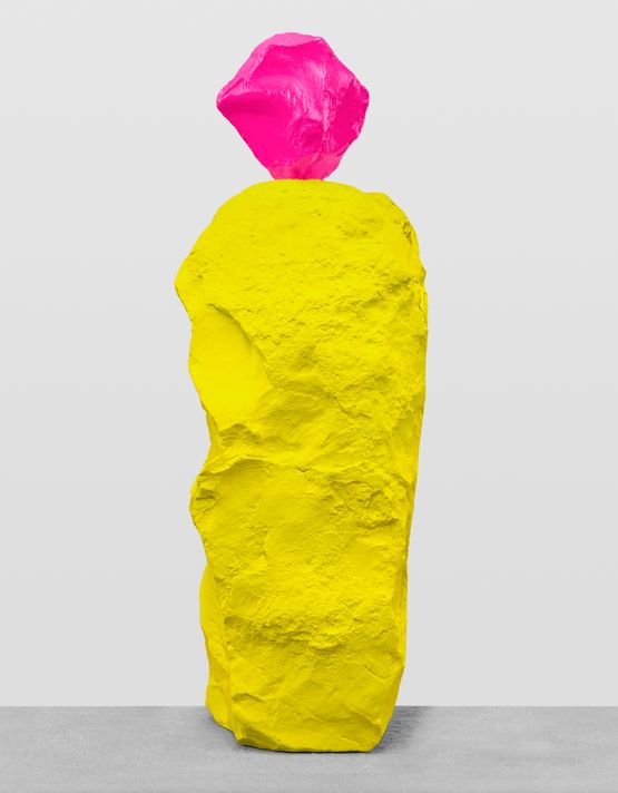 pink yellow nun by Ugo Rondinone contemporary artwork Sculpture