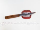 Faca nos dentes Knife in the teeth by Jonathas De Andrade contemporary artwork photography