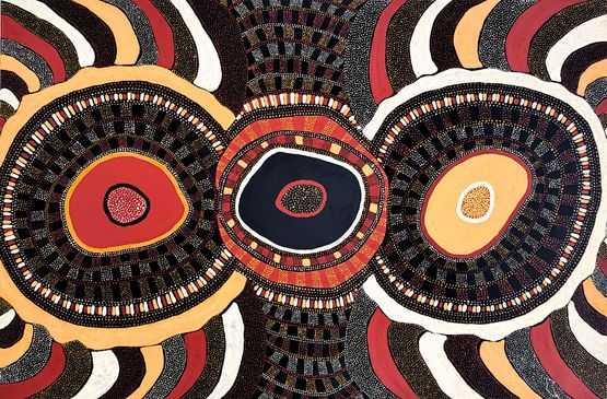 Kulama Design 26-45 by Lidwina Tepomitari contemporary artwork Painting