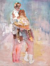Two Lovers by Robert Muntean contemporary artwork painting