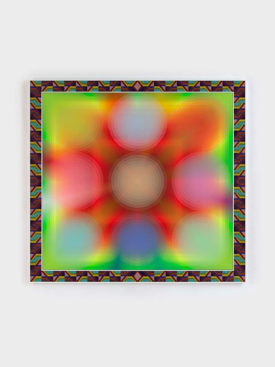 Light Flares - The Sun is Calling by Jeffrey Gibson contemporary artwork Painting