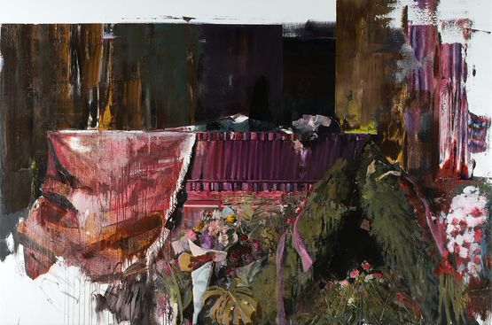 Duchamps Funeral II by Adrian Ghenie contemporary artwork Painting