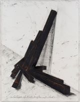 Collapse of Acute Angles by Bernar Venet contemporary artwork drawing works on paper