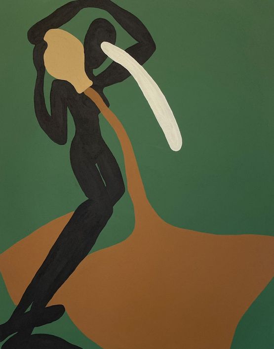The Outpour I by Lulama Wolf contemporary artwork Painting