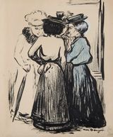 Les commeres by Kees Van Dongen contemporary artwork drawing painting works on paper