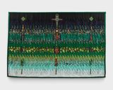 Croix dAgadez et kente by Abdoulaye Konate contemporary artwork textile