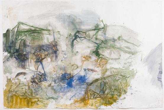 Rakay and Wakwak Durabodboi river by John Wolseley contemporary artwork Painting