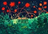 Cracker Night by Nicola Gower Wallis contemporary artwork painting works on paper