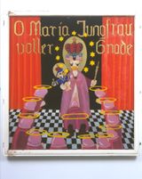 O Maria Jungfrau voller Gnade Oh Mary Full of Grace by Blalla Hallmann contemporary artwork painting works on paper