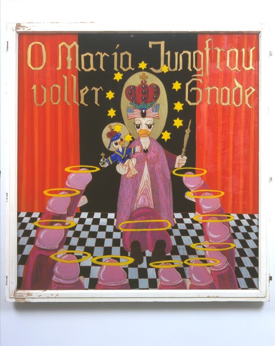 O Maria Jungfrau voller Gnade Oh Mary Full of Grace by Blalla Hallmann contemporary artwork Painting