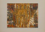 Three Figures by Krishna Reddy contemporary artwork print