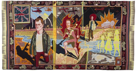The Line of Departure by Grayson Perry contemporary artwork Textile
