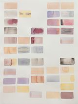 Muted violet rhythm by Rochelle Haley contemporary artwork works on paper