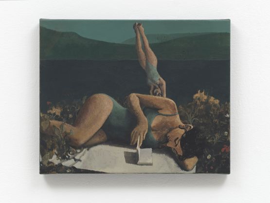 Beach Couple V by Lenz Geerk contemporary artwork Painting