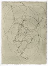 FEELING MATERIAL LIFT by Antony Gormley contemporary artwork works on paper