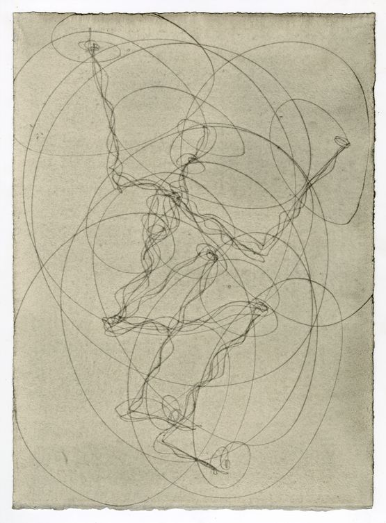 FEELING MATERIAL LIFT by Antony Gormley contemporary artwork Works on Paper
