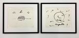 abc avions - dirigeable by Marcel Broodthaers contemporary artwork drawing works on paper