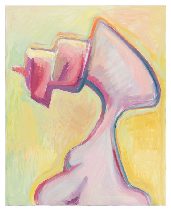 Selbst als Blute Self as a Flower by Maria Lassnig contemporary artwork Painting