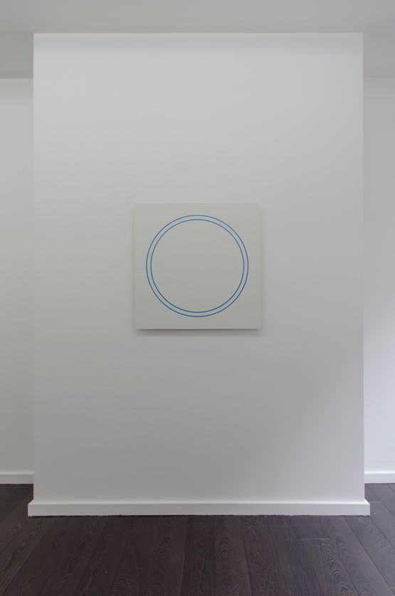 Blue Circle Painting by Winston Roeth contemporary artwork Painting