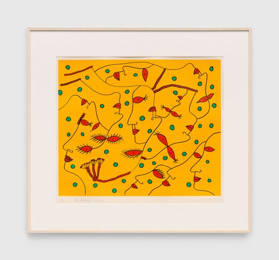 Seeking the Beautiful Eyes by Yayoi Kusama contemporary artwork Print