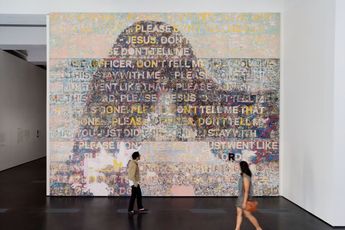 Contemporary art exhibition Mark Bradford 150 Portrait Tone at Los Angeles County Museum of Art United States