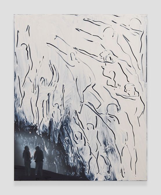 Cave Interior Ancestors by Tala Madani contemporary artwork Painting