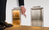 Untitled elevator by Maurizio Cattelan contemporary artwork Painting