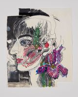 Iris by Ataru Sato contemporary artwork drawing painting works on paper