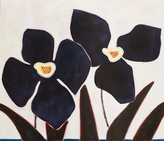 Two Blossoms in a Dream by Susumu Kamijo contemporary artwork Painting