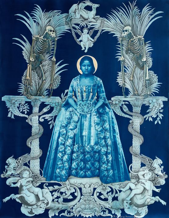 Balinese Baroque series Anonymous Deities From The East by Budi Agung Kuswara contemporary artwork Painting