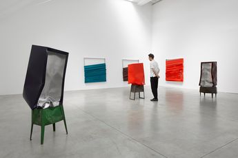 Contemporary art exhibition Angela De La Cruz Bare at Lisson Gallery 27 Bell Street London United Kingdom