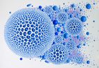 Vestige Space Blue by Kim Jaeil contemporary artwork Painting