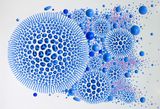Vestige Space Blue by Kim Jaeil contemporary artwork painting