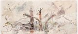 Umwelt - The life world of the Mangrove oyster the Teredo worm and the Giant Marbled eel by John Wolseley contemporary artwork painting