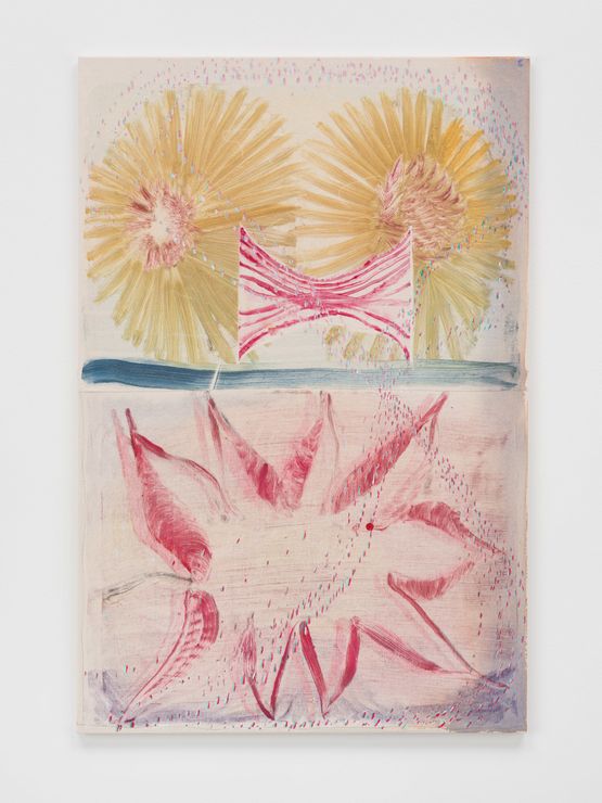 Ah Sun-flower by Aimee Parrott contemporary artwork Mixed Media