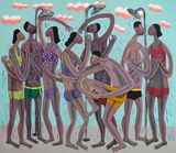 Public Shower by Kitti Narod contemporary artwork painting