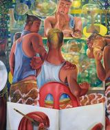Waiting by Alvin Ong contemporary artwork painting