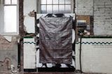 Rip-Stop Standard Duty Brown Tarp Black by Gardar Eide Einarsson contemporary artwork mixed media