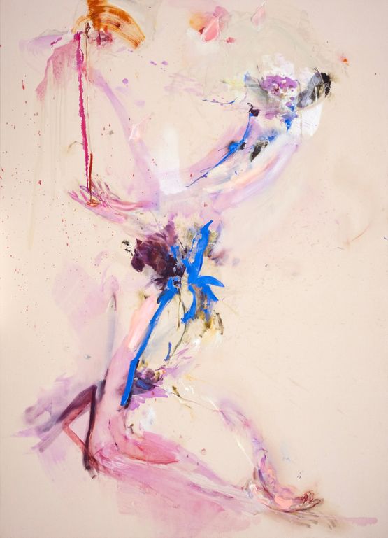 Rain light by Araminta Blue contemporary artwork Painting