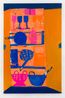 The Kitchen Pantry Orange by Florence Hutchings contemporary artwork Painting