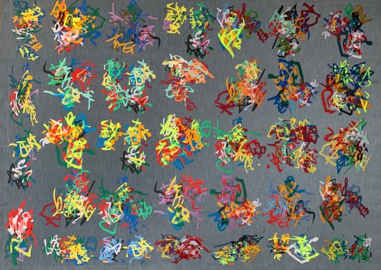 Embroidery No.2 by Zheng Guogu contemporary artwork Textile