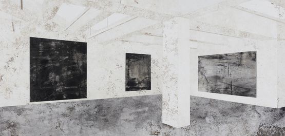 Nahmad Contemporary - NY I by Daniel Senise contemporary artwork Mixed Media