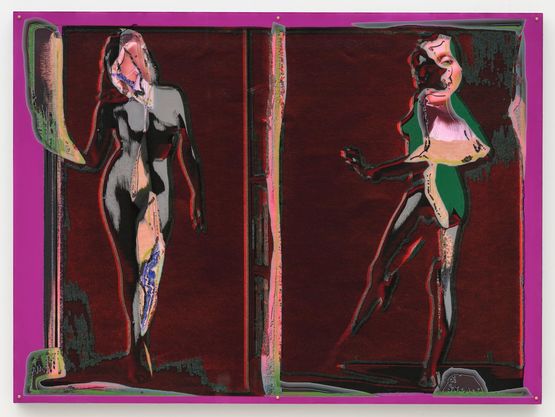 Magic Surreaux Kippa by Anne-Mie Van Kerckhoven contemporary artwork Painting
