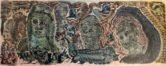 The Human Stain - Medea by Nalini Malani contemporary artwork Painting
