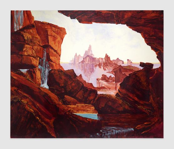 Kaaterskill Falls After the Deluge by Kirsten Everberg contemporary artwork Painting
